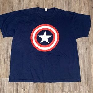 Captain America Shield Logo Shirt Size XL